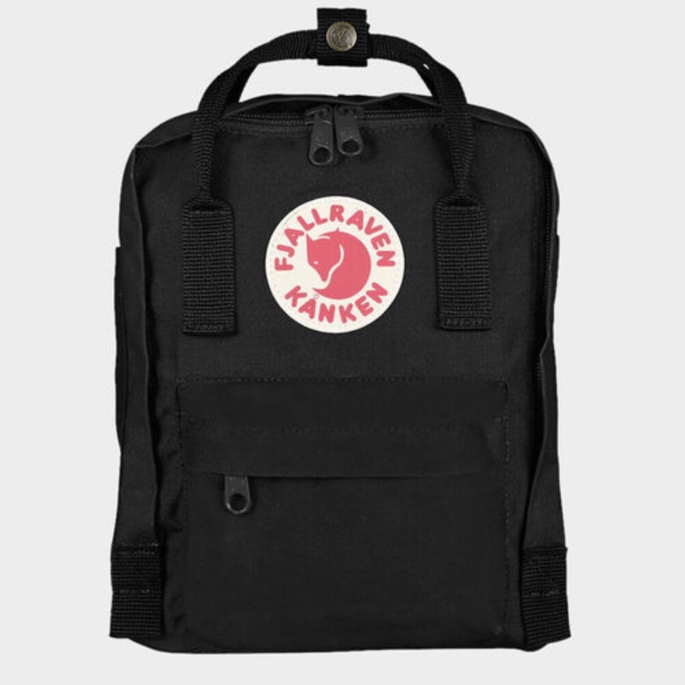 Fjallraven Mini Kanken backpack in black